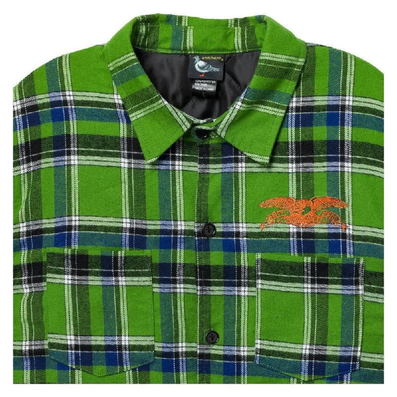 AntiHero Custom Jacket Basic Eagle Flannel Jacket - Green / Blue / Orange Plaid Jacket Tartan Jacket Houndstooth Jacket AntiHero Custom Jacket Basic Eagle Flannel Jacket - Green / Blue / Orange Plaid Jacket Tartan Jacket Houndstooth Jacket