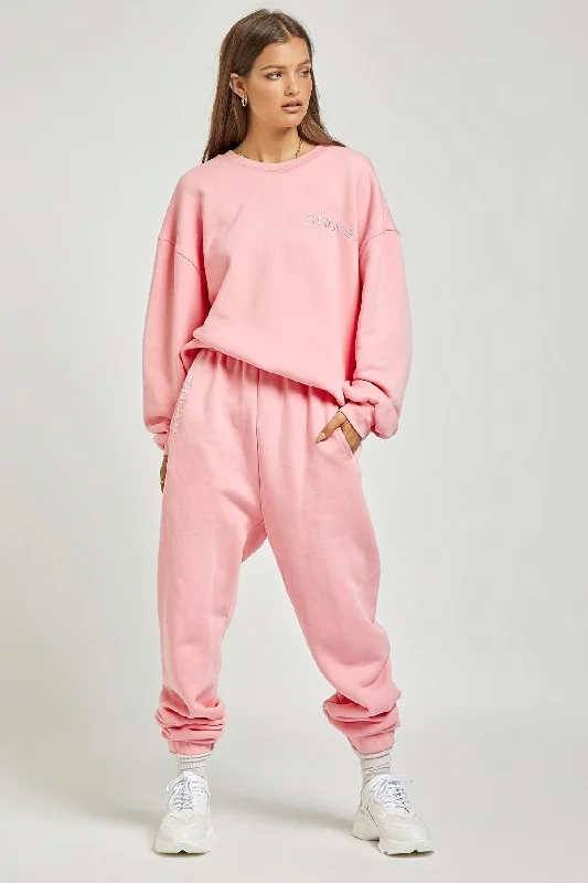 Sundays The Label WOMENS FLIX SWEATER - PINK Neon Metallic Matte
