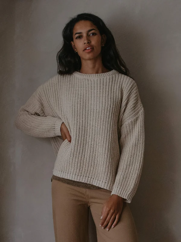The Chunky Sweater - Women's Fitted Loose Oversized
