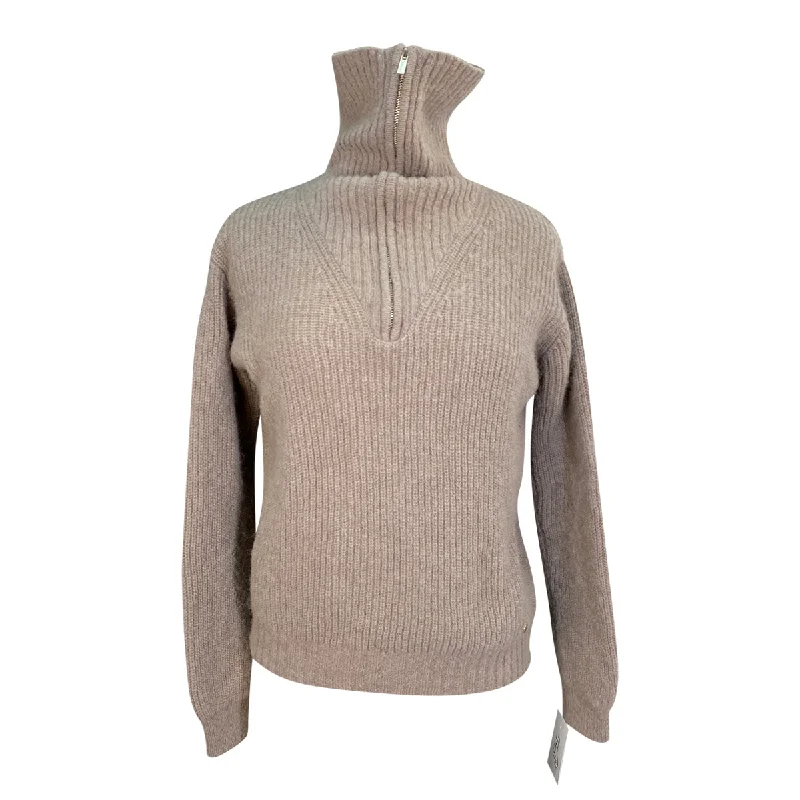 Samshield Suzanne Pull Over Sweater in Beige - Women's Small Toggled Drawstring Belted Samshield Suzanne Pull Over Sweater in Beige - Women's Small Toggled Drawstring Belted
