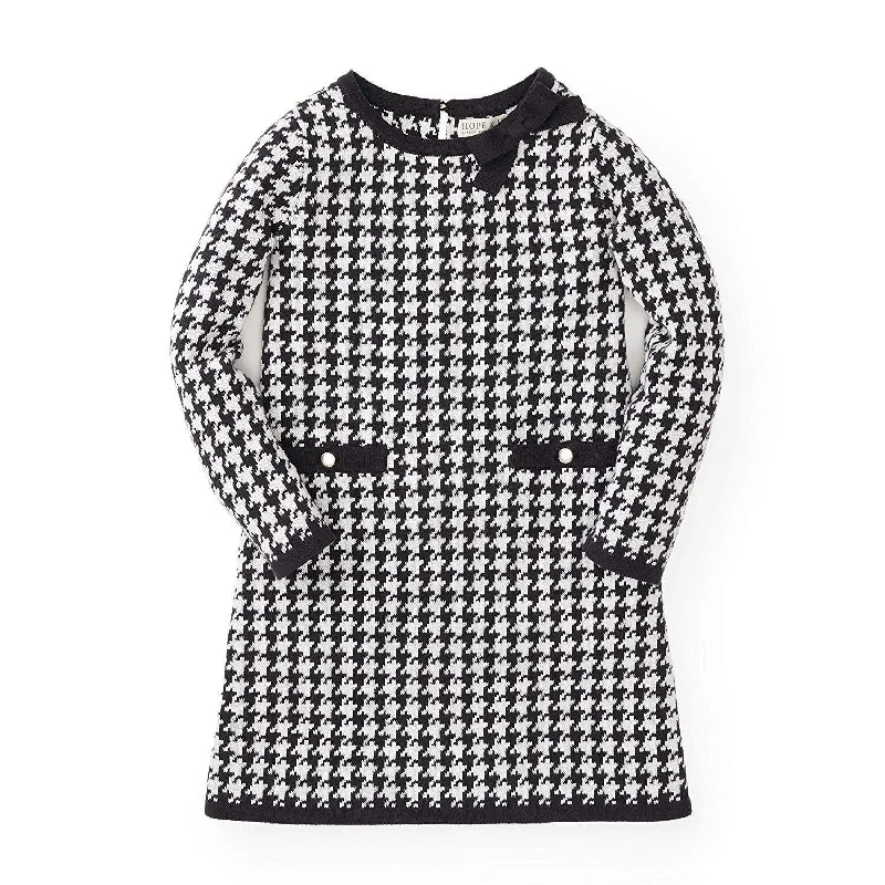 Bow Detail Organic Sweater Dress - Baby Zippered Buttoned Snapped