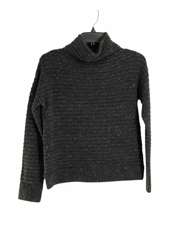 MadeWell Size XS Gray Wool Blend Sweater Satin Blend Silk Blend Wool Blend