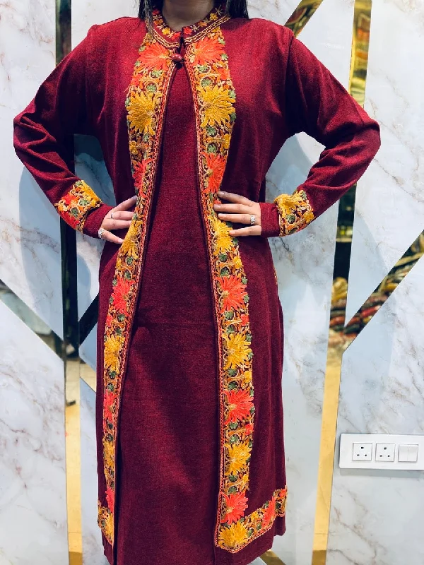 Beautiful Kashmiri winter 🥶 Ready made jacket suit Toggled Jacket Drawstring Jacket Belted Jacket Beautiful Kashmiri winter 🥶 Ready made jacket suit Toggled Jacket Drawstring Jacket Belted Jacket