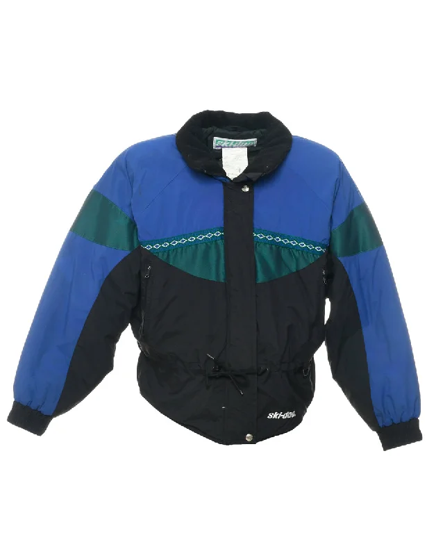 Nylon Ski Jacket - L Faux Fur Jacket Real Fur Jacket Shearling Jacket