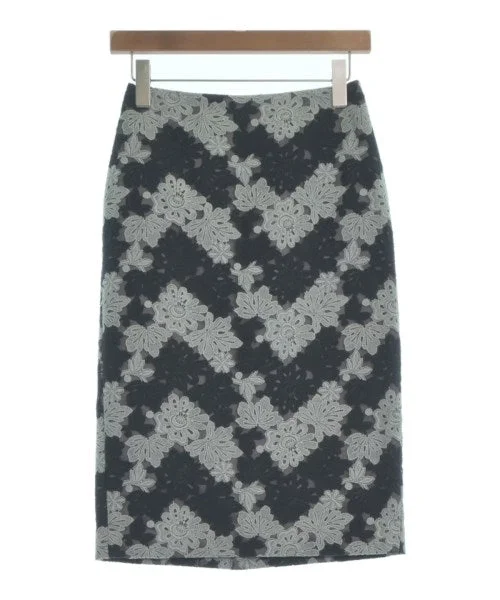 FIGARO Paris Knee length skirts velvet skirt glossy