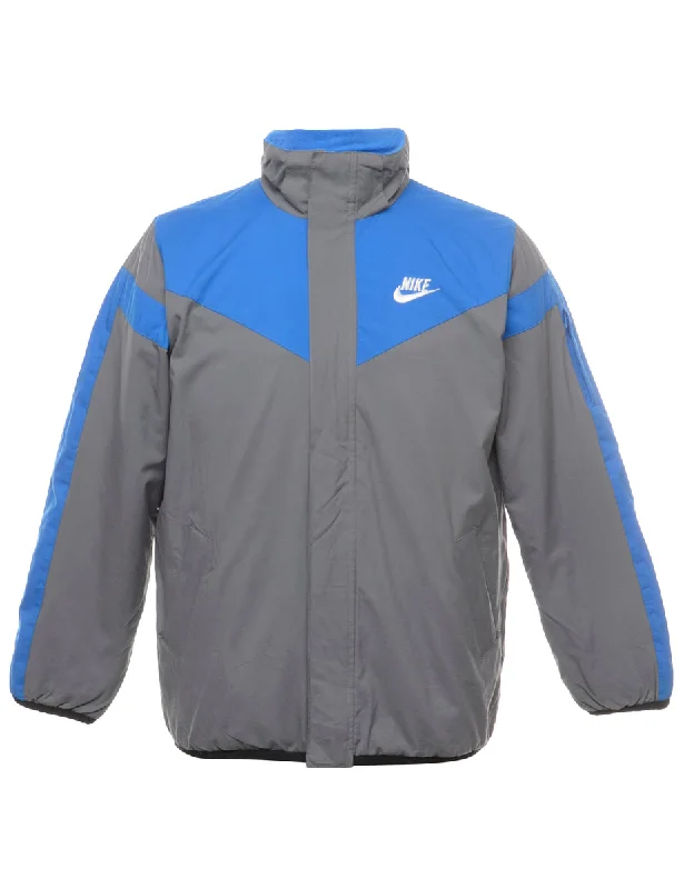 Nike Zip Front Jacket - L Satin Fabric Silk Fabric Chiffon Fabric