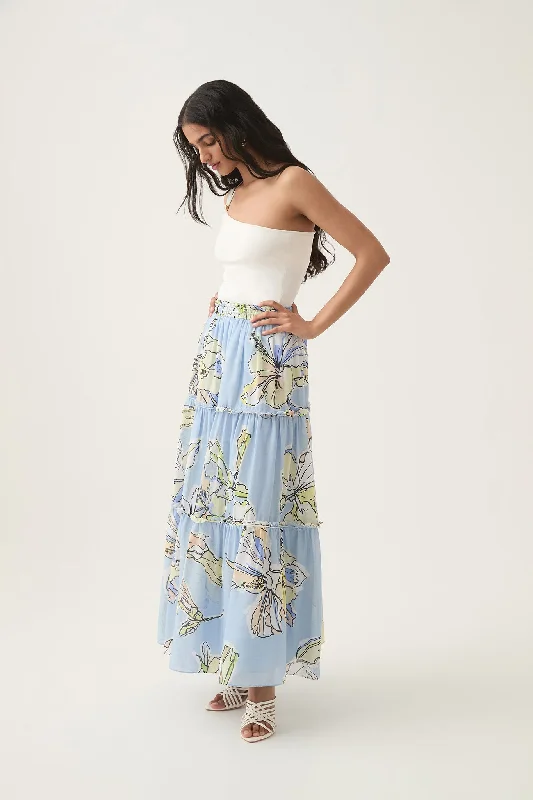 Romantica Voile Midi Skirt leather skirt durable