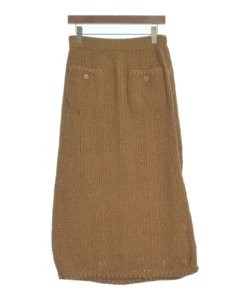 CHANEL Long/Maxi length skirts chiffon skirt airy