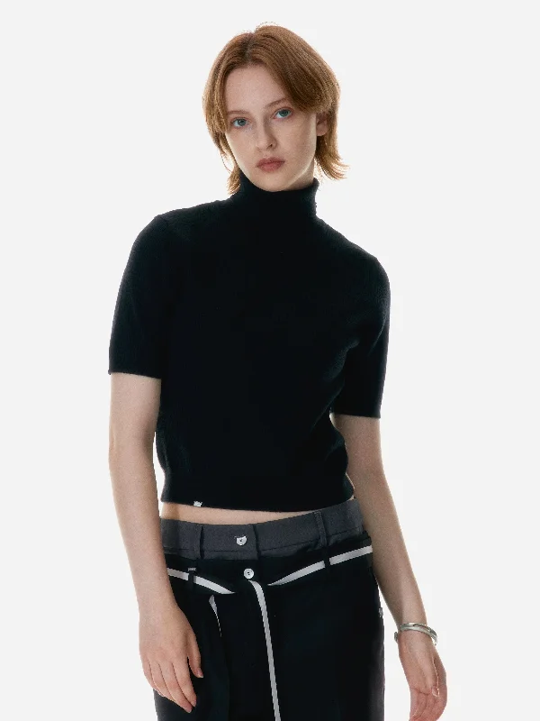 008 - Basics Turtleneck Sweater Cotton Fabric Linen Fabric Terry Fabric