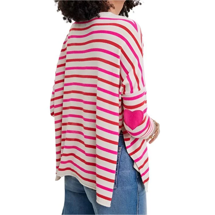 Amour Sweater Candy Cane Stripe by Mersea Herringbone Houndstooth Plaid