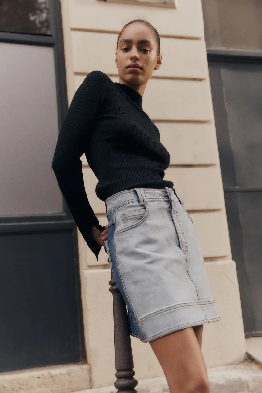 Embrace Denim Mini Skirt corduroy skirt cozy