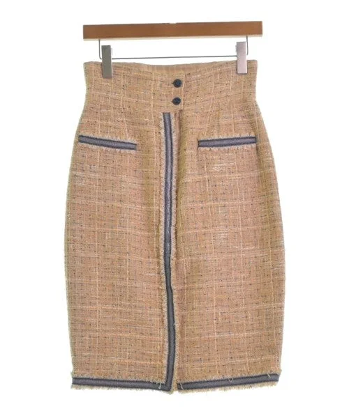 CHANEL Knee length skirts lace skirt romantic