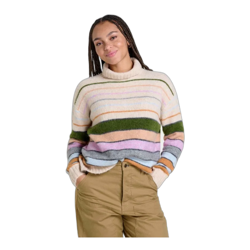 Toddy T-Neck Sweater Handmade Hand-knitted Hand-woven