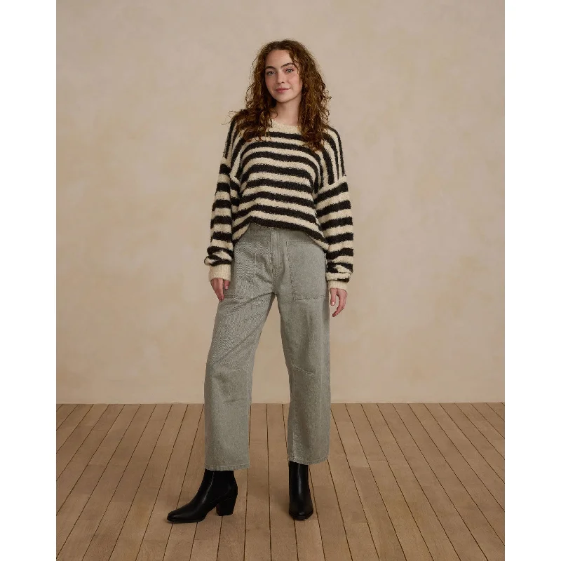 Rylee and Cru Fuzzy Stripe Aspen Women Sweater Wool Sweater Cotton Sweater Cashmere Sweater Rylee and Cru Fuzzy Stripe Aspen Women Sweater Wool Sweater Cotton Sweater Cashmere Sweater