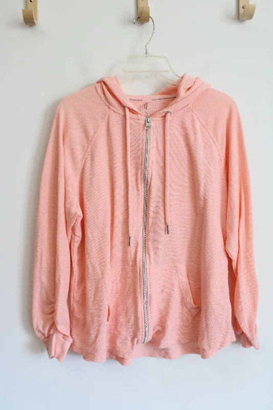 Calvin Klein Performance Pink Lightweight Jacket | 1X Knit Jacket Woven Jacket Fleece Jacket Calvin Klein Performance Pink Lightweight Jacket | 1X Knit Jacket Woven Jacket Fleece Jacket