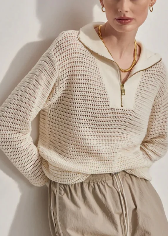 Billie Half Zip Sweater Thin Thick Dense