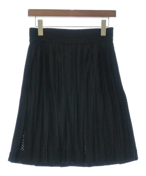 CHANEL Knee length skirts silk skirt elegant