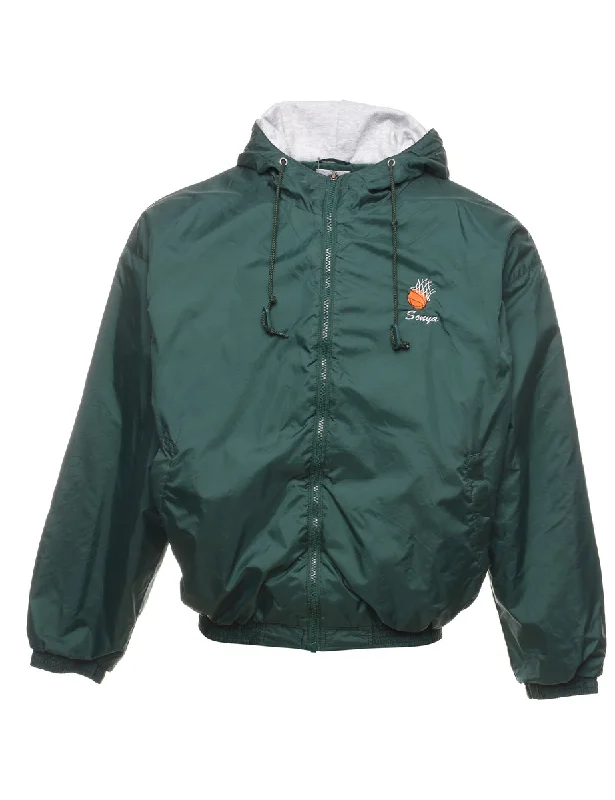 Oakvale Owls Embroidered Dark Green Nylon Jacket - L Corduroy Jacket Velvet Jacket Brocade Jacket Oakvale Owls Embroidered Dark Green Nylon Jacket - L Corduroy Jacket Velvet Jacket Brocade Jacket