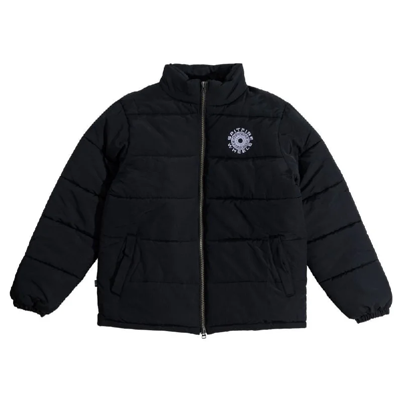 Spitfire Custom Jacket Classic '87 Swirl Puff - Black / White Knit Jacket Woven Jacket Fleece Jacket Spitfire Custom Jacket Classic '87 Swirl Puff - Black / White Knit Jacket Woven Jacket Fleece Jacket
