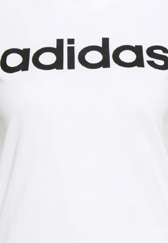 Adidas T-shirt da donna manica corta W Lin T GL0568 white