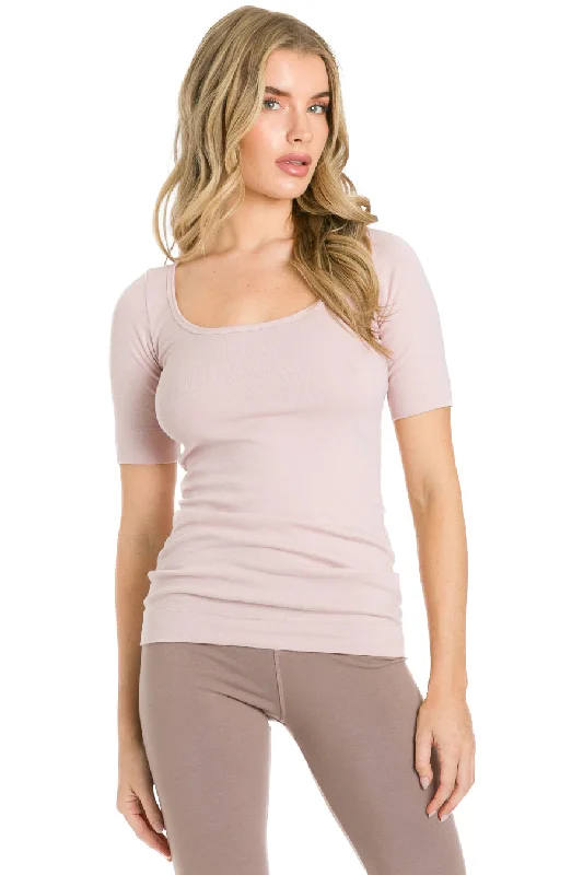 Ballet Sleeve Scoop Neck Long Tee