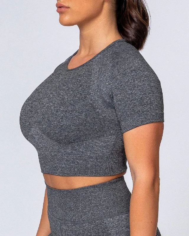 Classic Seamless Tee - Charcoal Marl