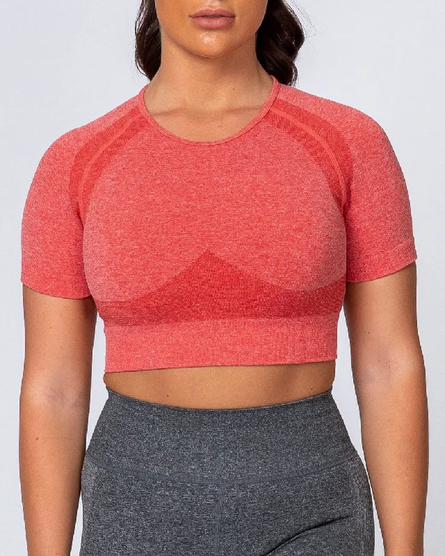 Classic Seamless Tee - Poppy Marl