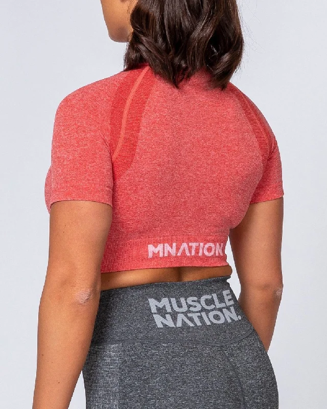 Classic Seamless Tee - Poppy Marl