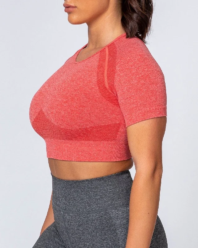 Classic Seamless Tee - Poppy Marl