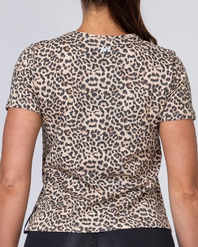 Classic Womens Tee - Yellow Leopard