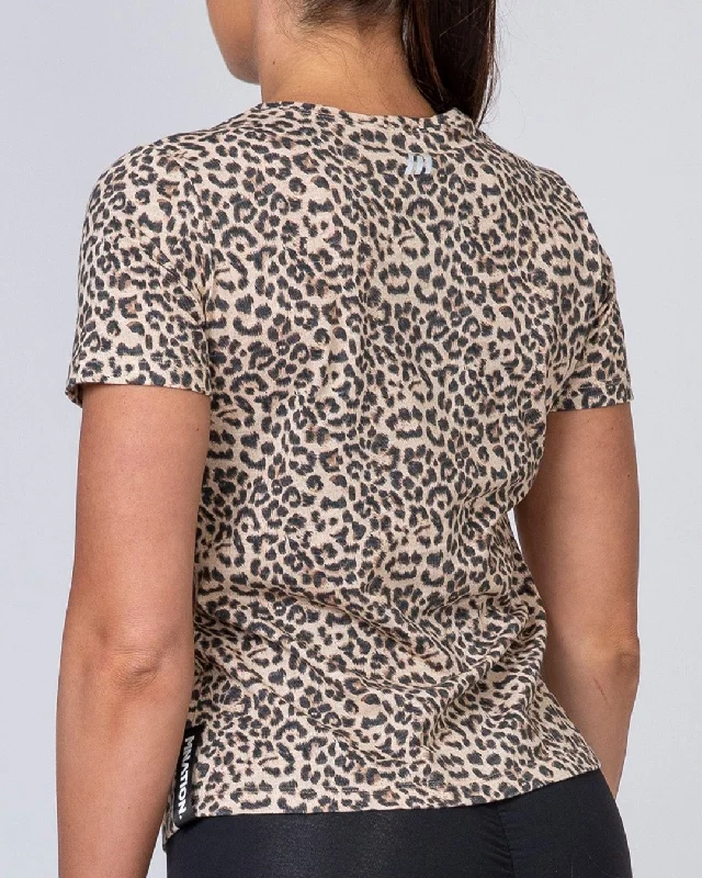 Classic Womens Tee - Yellow Leopard