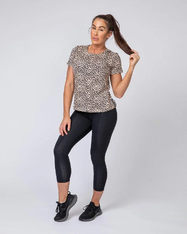 Classic Womens Tee - Yellow Leopard