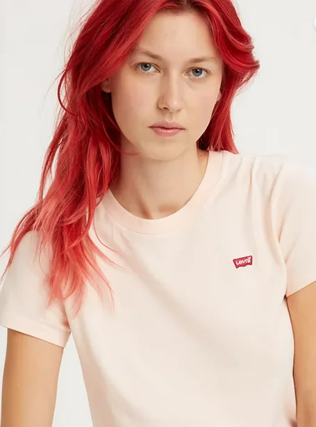 Levi's T-shirt manica corta da donna  W Little Logo 39185-0209 rose