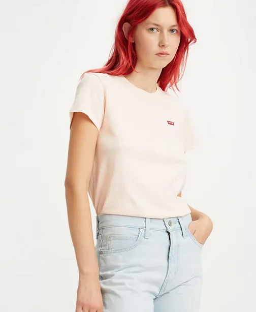 Levi's T-shirt manica corta da donna  W Little Logo 39185-0209 rose