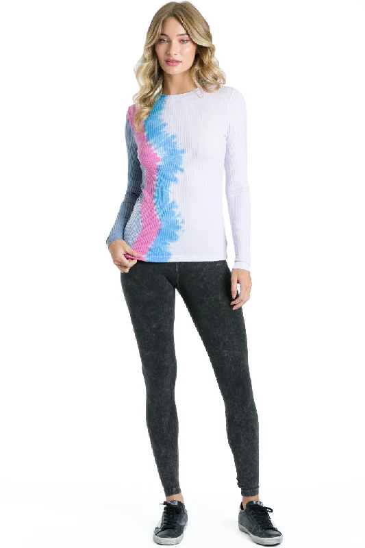 Lightweight Ribbed Long Sleeve T