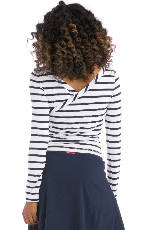 Nautical Stripe Wrap Back T