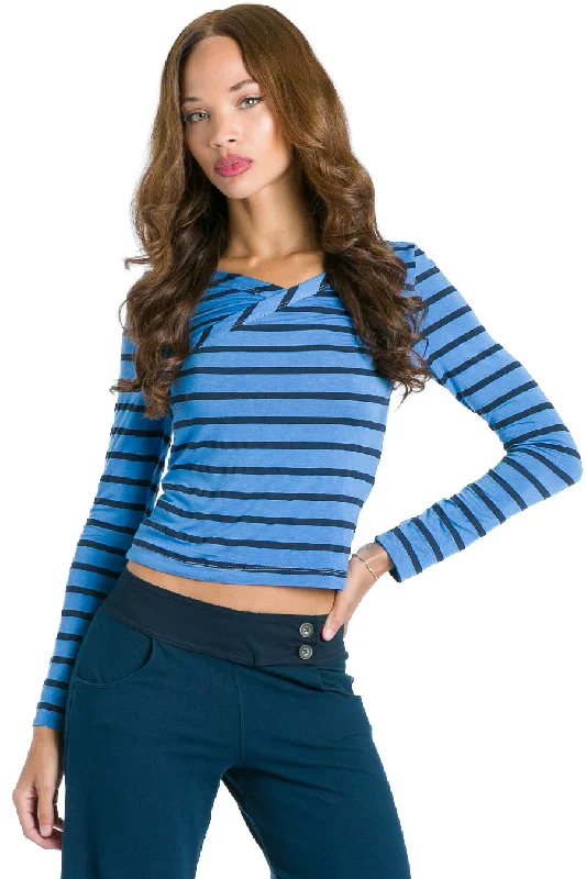 Nautical Stripe Wrap Back T