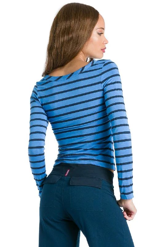 Nautical Stripe Wrap Back T