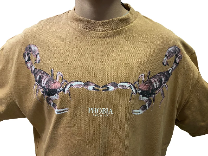 Phobia T-shirt unisex terracotta con Scorpione PH00218