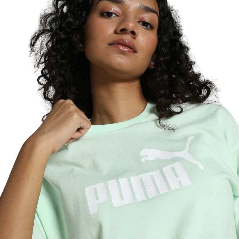 Puma maglietta manica corta da donna ESS Cropped Logo 586866 88 verde menta