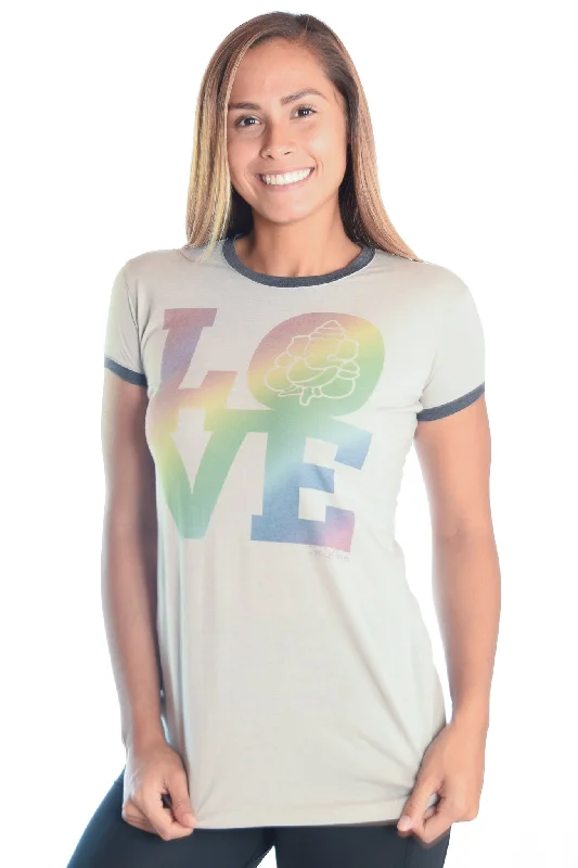 Rainbow Love Ringer Tee