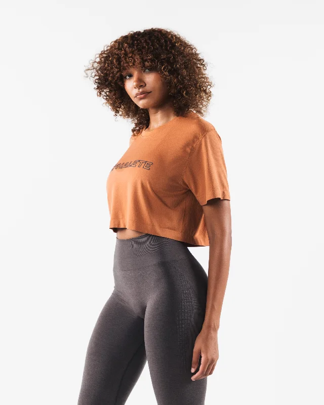 Core Airtech SS Crop - Alloy Orange