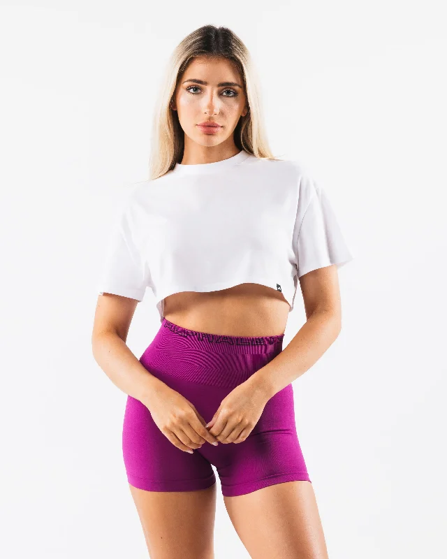 OT Crop Tee - White