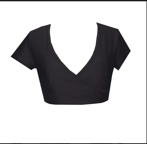 Wrap Cross Over Crop Tee