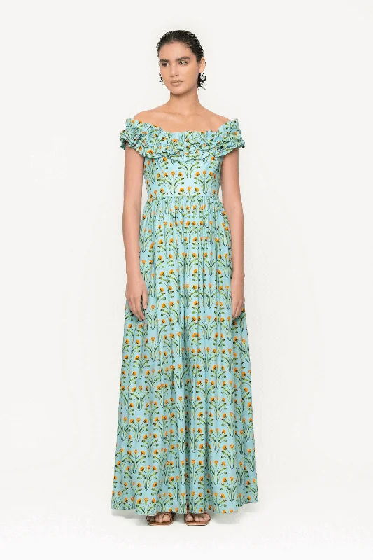 Agua by Agua Bendita Espliego Cotton Maxi Dress - Amanecer