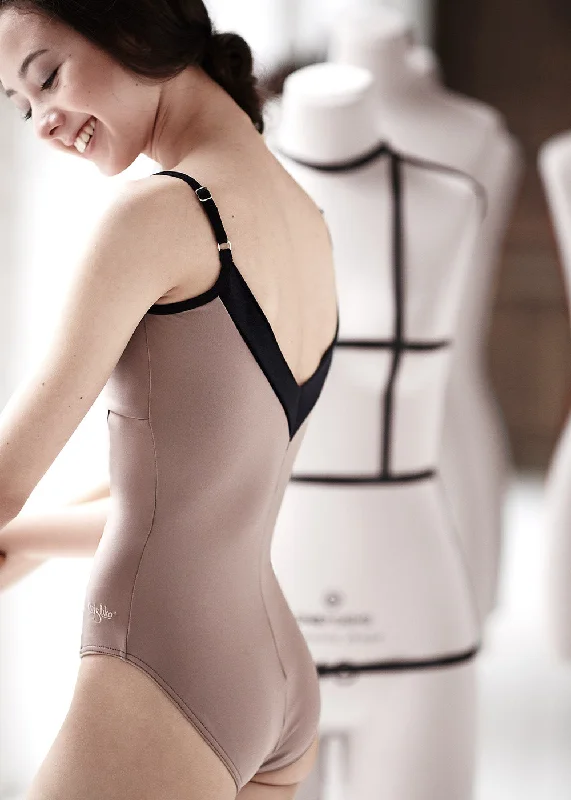 DA1937 LEOTARD-  Coffee- back in stock