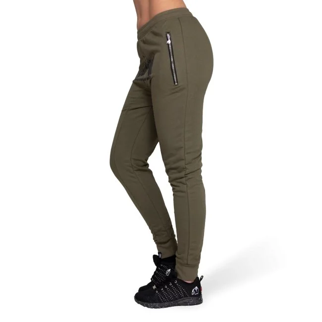 Gorilla Wear Celina Drop Crotch Joggers - Army Green