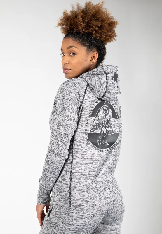 Gorilla Wear Shawnee Zipped Hoodie - Mixed Grey