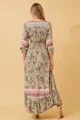 Gina Green Pink Maxi Dress