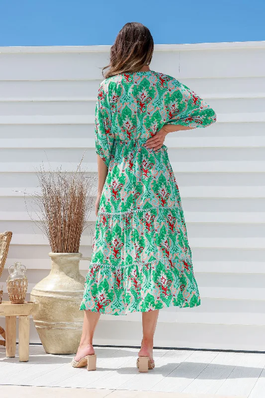 Green Vegas Midi Dress